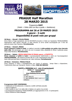 PRAGUE Half Marathon 28 MARZO 2015
