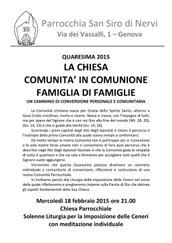 volantino liturgia ceneri ore 21.00