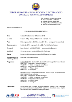 Programma - FIHP Comitato Regionale Lombardia Federazione