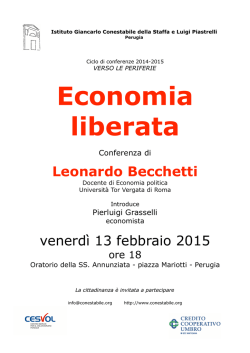 Economia liberata - Istituto Conestabile Piastrelli