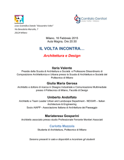 IL VOLTA INCONTRA _ 16 Febbraio 2015