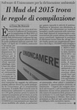 Il Mud del 2015 trova le regole di compilazione