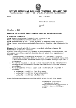 Leggi - ISIS TODI