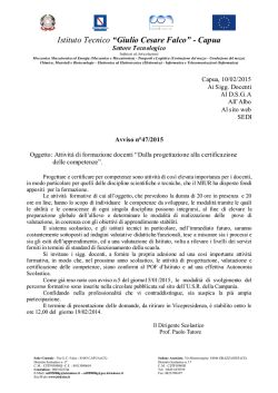 Istituto Tecnico &ldquo;Giulio Cesare Falco&rdquo; - Capua