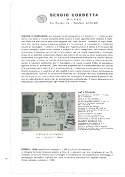 Catalogo Corbetta - Le Radio di Sophie