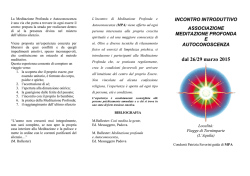 Introduttivo 26/29 marzo Tornimparte (AQ)