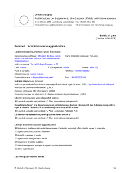 bando guue - Ministero per i Beni e le Attività Culturali