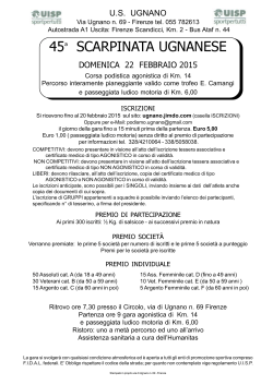 22 febbraio 45^ Scarpinata Ugnanese - Firenze