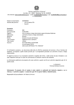 Istituto comprensivo &ldquo;G. R Via Alba n. 10 &ndash; 10032 &ndash; Brandizzo Tel