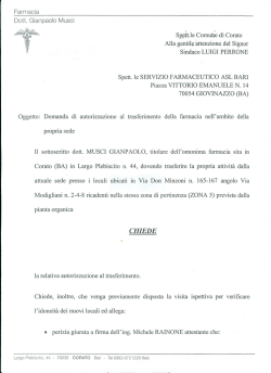 istanzafarmaciaMusci Gianpaolo