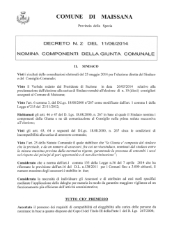 decreto_n._2 - Comune di Maissana