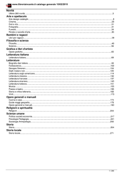 Catalogo generale in PDF