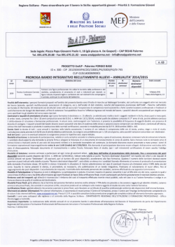 scadenza bando: ore 11 del 17/02/2015