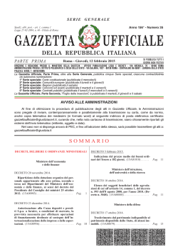 PDF - Gazzetta Ufficiale