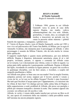 REGINA MADRE di Manlio Santanelli Regia di Antonello