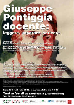 Giuseppe Pontiggia docente