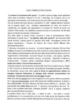 "La cultura è il nutrimento dell`anima".