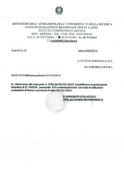 graduatoria ii fascia ata