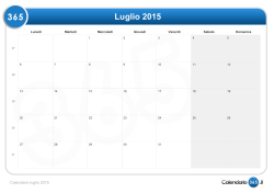 Calendario luglio 2015