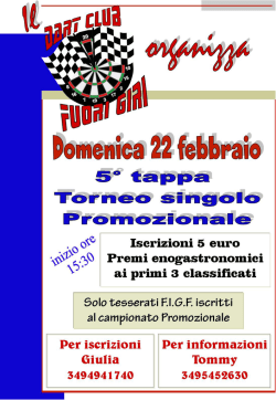 Domenica 22 febbraio - Il sito figf F.V.G.
