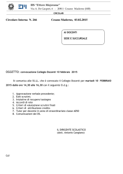 Odg - iis majorana cesano maderno