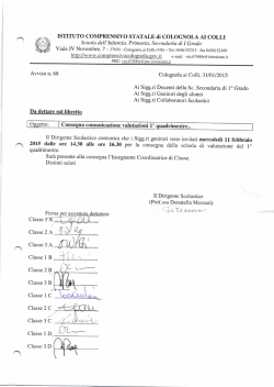 avviso 68 - Istituto Comprensivo Statale di Colognola Ai Colli