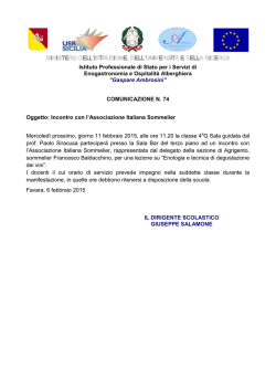 Incontro con l`AIS - "G. Ambrosini"