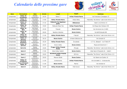 Gli incontri della settimana - ASD Roma Centro Volley