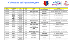Gli incontri della settimana - ASD Roma Centro Volley