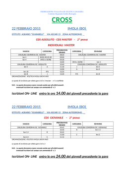 programma aggiornato - Atletica Rimini Nord