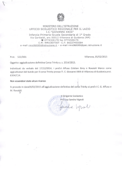 MINISTERO DELL`ISTRUZIONE UFFICIO SCOLASTICO
