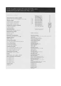 Livello di qualità secondo DIN 41618, IEC PUBL. 15( 5