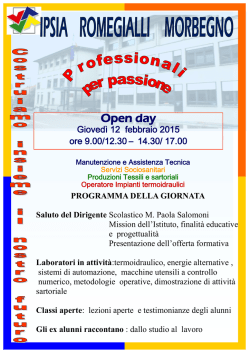 Scarica la locandina Open Day 12-02-2015
