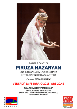 danze e canti di piruza nazaryan