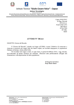 Istituto Tecnico &ldquo;Giulio Cesare Falco&rdquo; - Capua
