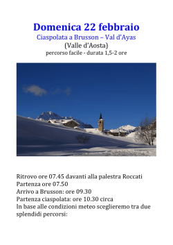 Domenica 22 febbraio