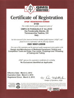 ISO 9001 Certificate