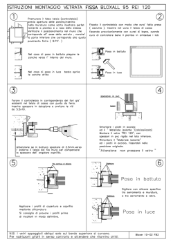 ISTRUZIONI MONTAGGIO VETRATA FISSA BLOXALL 95 REI 120