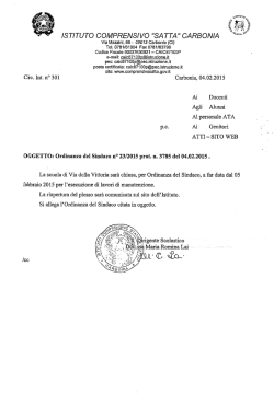 ISTITUTO COMPRENSI V0 &ldquo;SA TTA&rdquo; CARBONIA