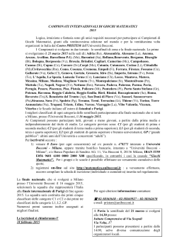 Volantino candidati esterni - Istituto Comprensivo di via Scopoli