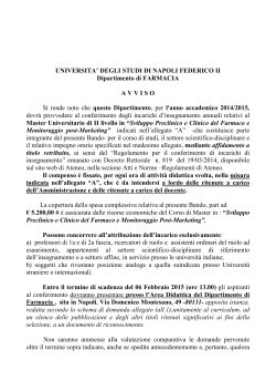 Allegato A - Università degli Studi di Napoli Federico II