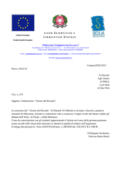 Circ. n. 235 - Principe Umberto