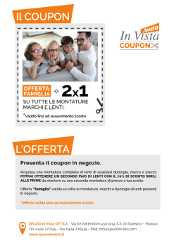 Il COUPON L`OFFERTA