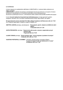 programma - Liceo Arcangeli