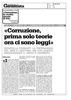 corruzione, prima solo teorie ora ci sono leggi