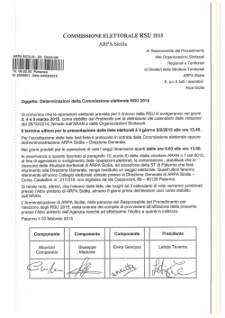 Determinazioni commissione elettorale