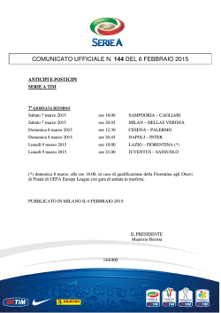 Leggi il programma completo degli anticipi e dei