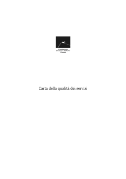 Carta della qualità dei servizi