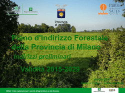 Indirizzi preliminari