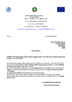 Leggi tutto - Liceo Scientifico Statale Battaglini